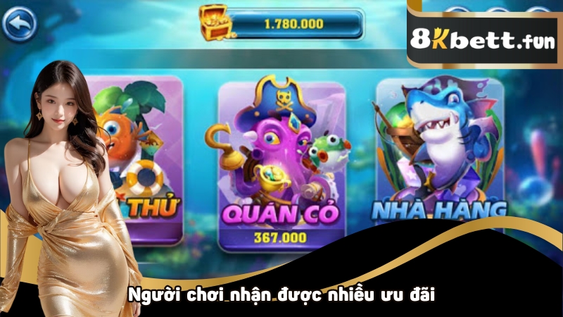 Người chơi nhận được nhiều ưu đãi khi chơi săn rồng đổi thưởng